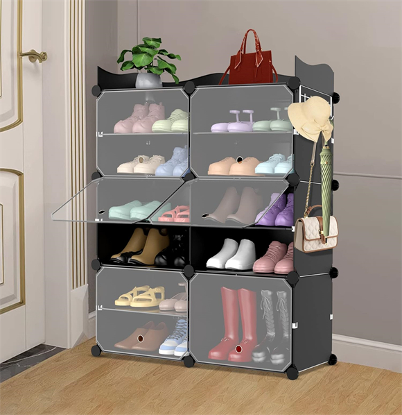 Plastic shoe rack